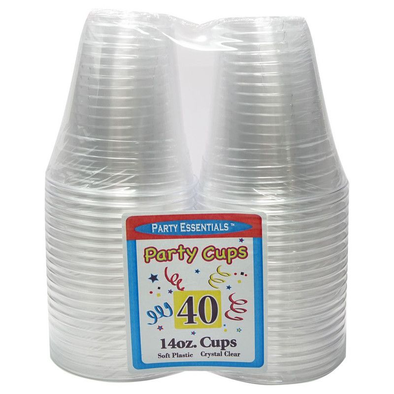 Clear Cups 14 Oz 40 Ct