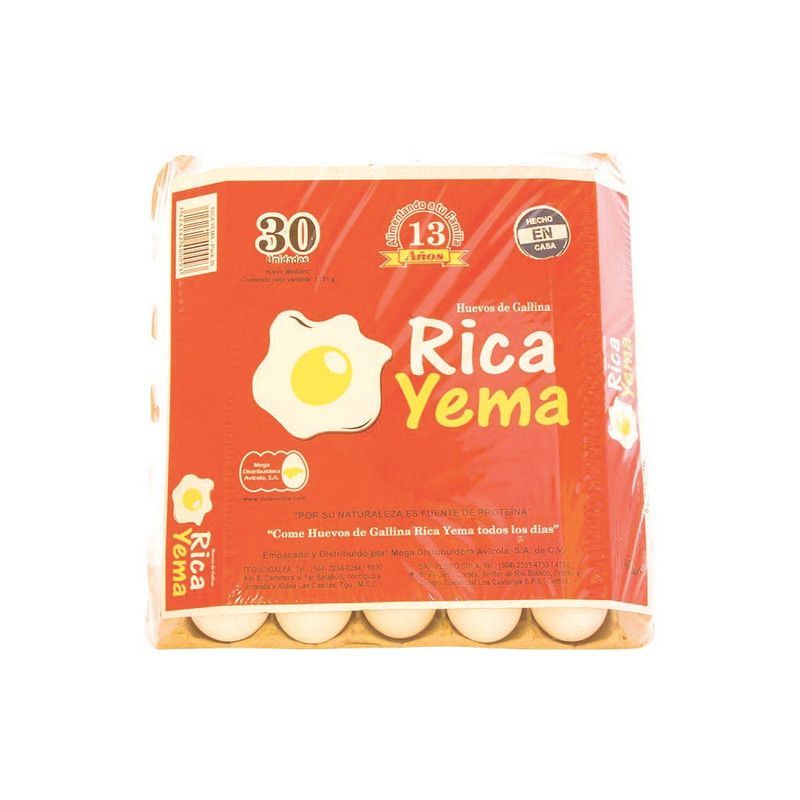 Huevos Rica Yema 30un