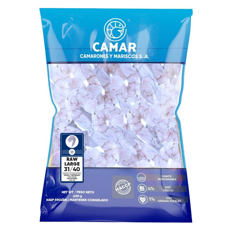 Camaron Crudo 31/40 Camar 400g