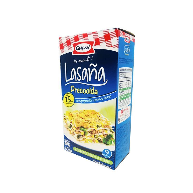 Carozzi Lasagña Lista 350 Grs