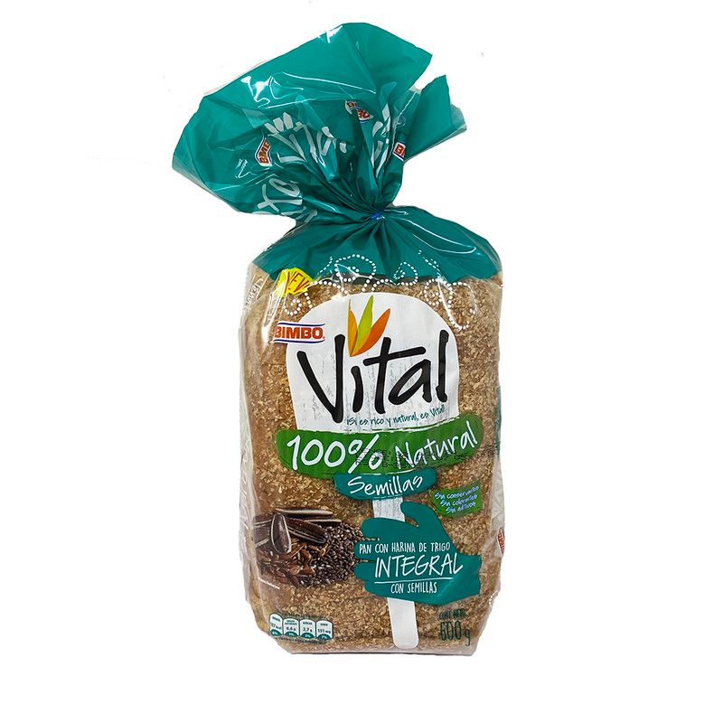 Pan Bimbo Vital Semillas 600g