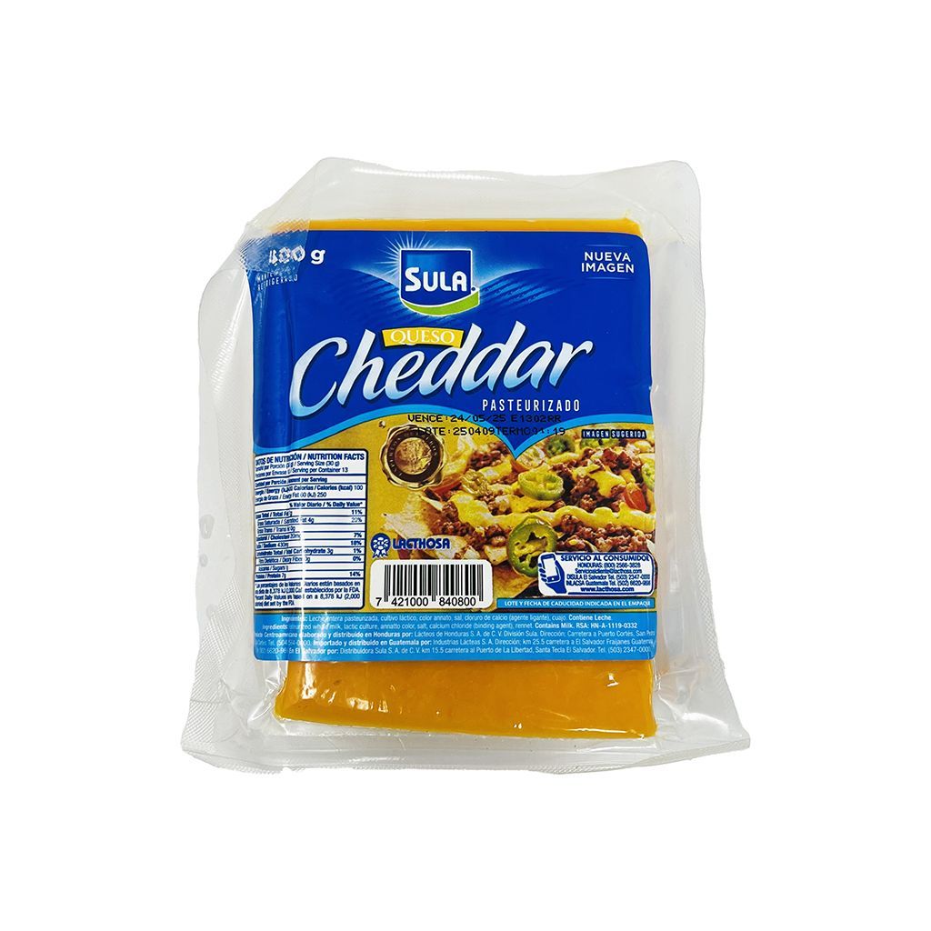 Queso Chedar Sula 400gr