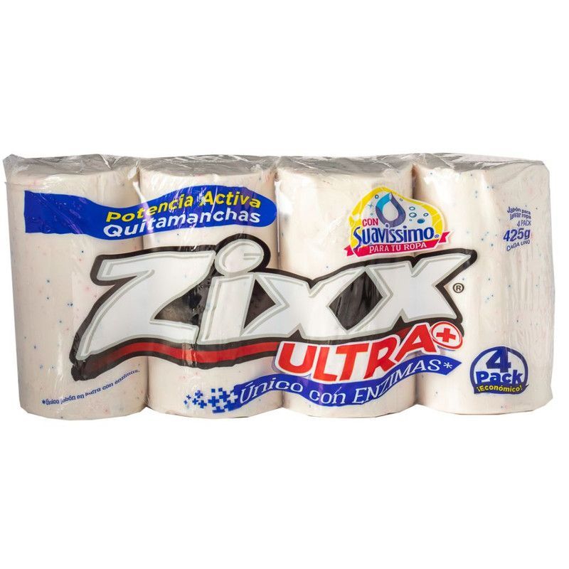 Jabón Zixx Blanco 4p Cilindro