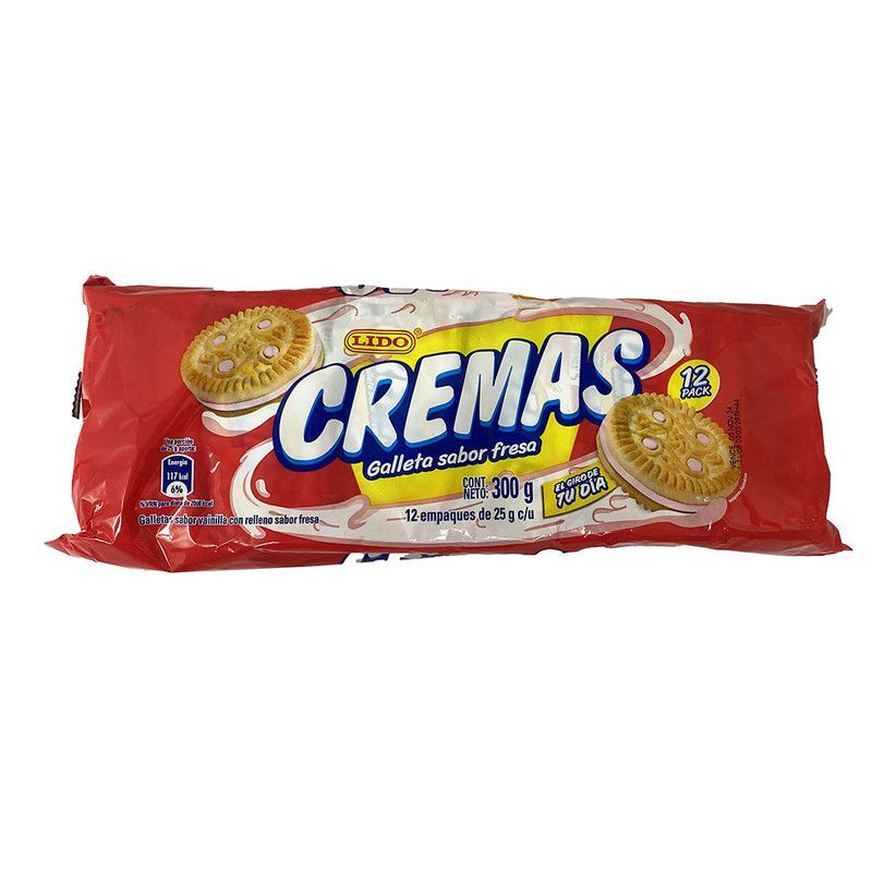 Galleta Lido Con Crema 312gr