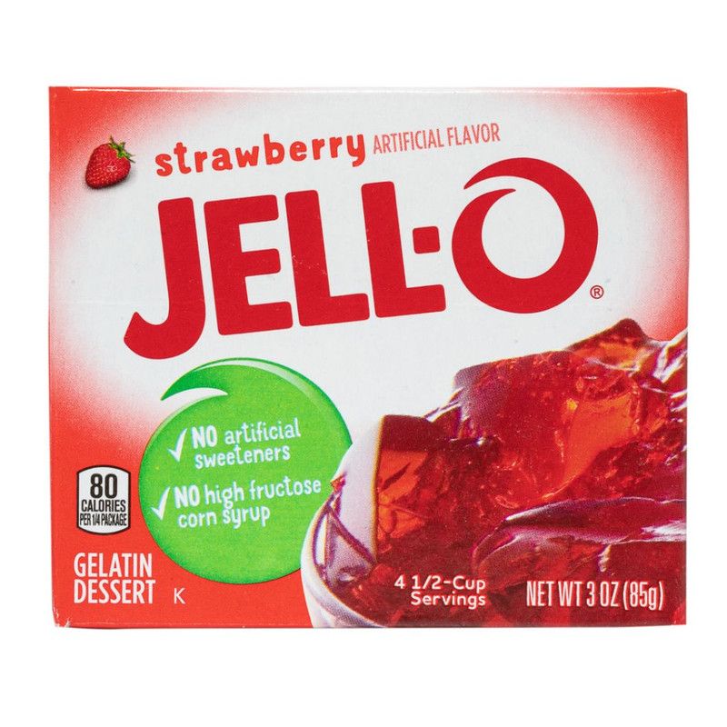 Gelatina Fresa Jello 3 Oz