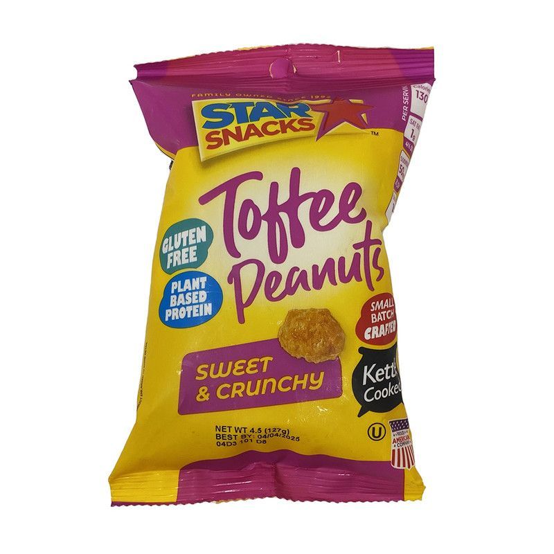 Nuts Toffee Peanuts 4.5 Oz
