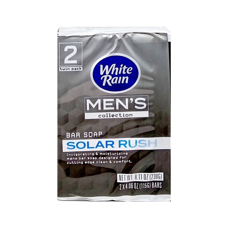 White Rain Bar Soap Mens 2 Ct
