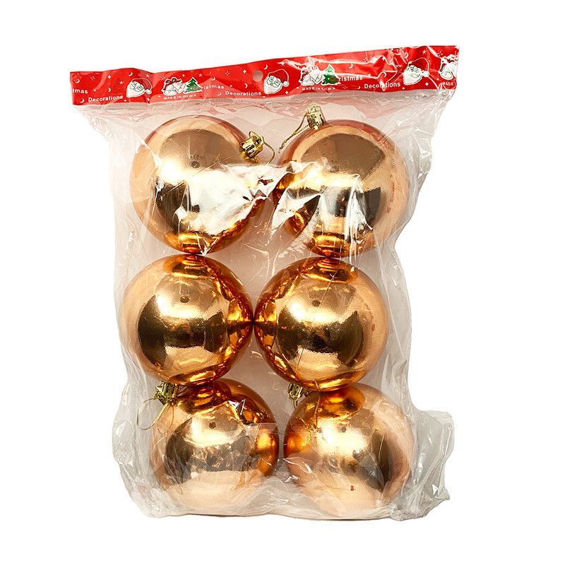 Esferas Med Navideñas 6p Bolsa