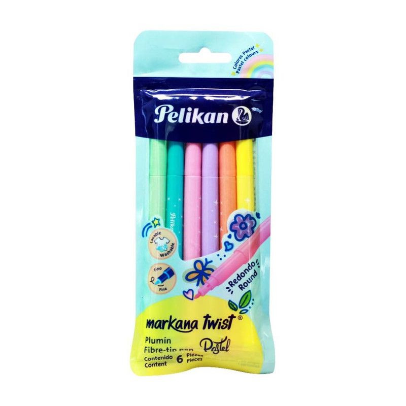 Marcador Markana Pastel 6pz