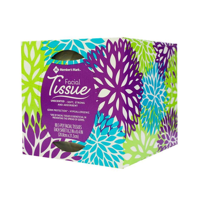 Mm Facial Cube Tissue 80 Ct