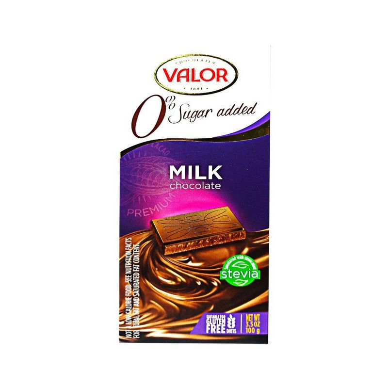 No Sugar Milk Choc Valor 3.5 Z
