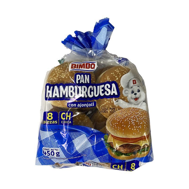 Pan Hamburguesa Bimbo Ajon 45
