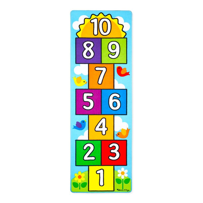 Hop &amp; Count Hopscotch Rug