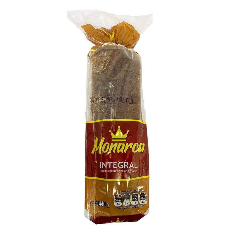 Monarca Pan Integral 440gr