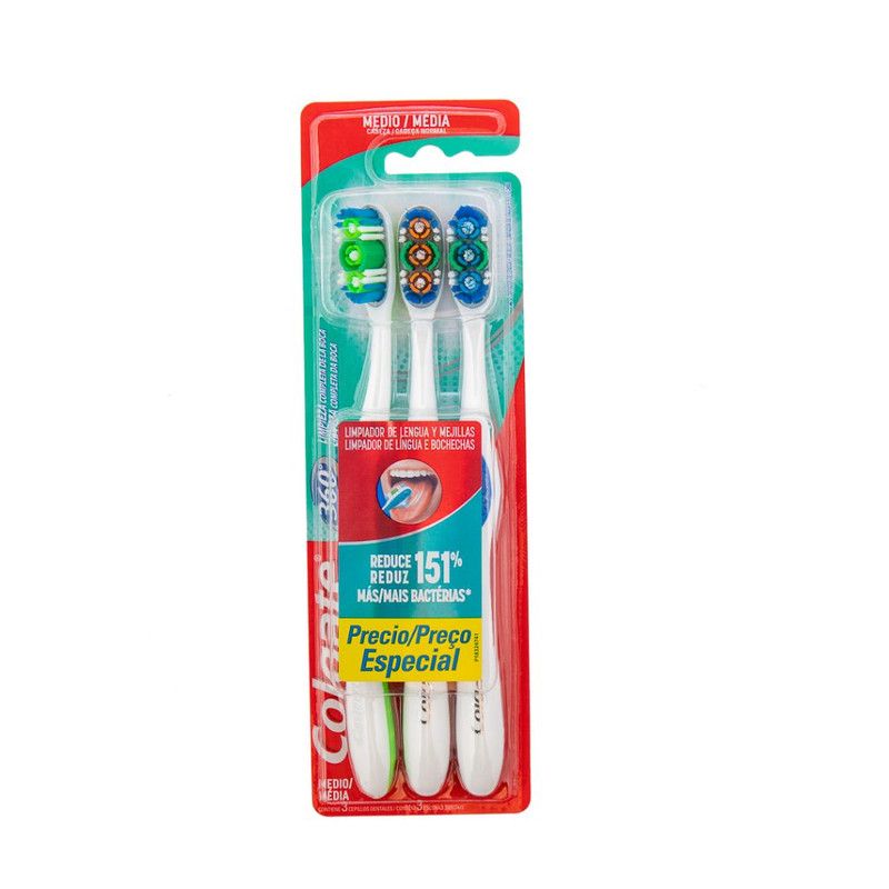 Tb Colgate 360 Med 3pack
