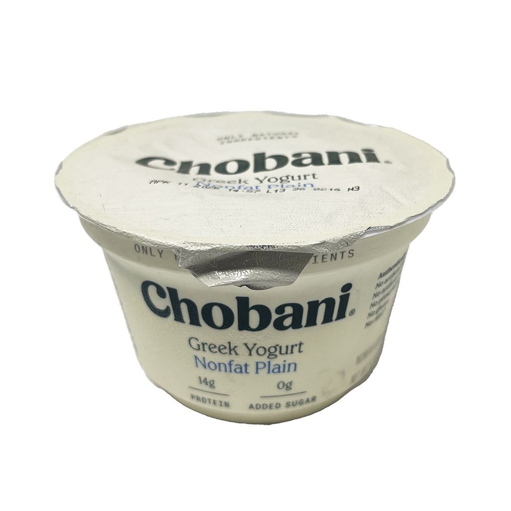 Plain Greek Yog Chobani 5.3 Oz