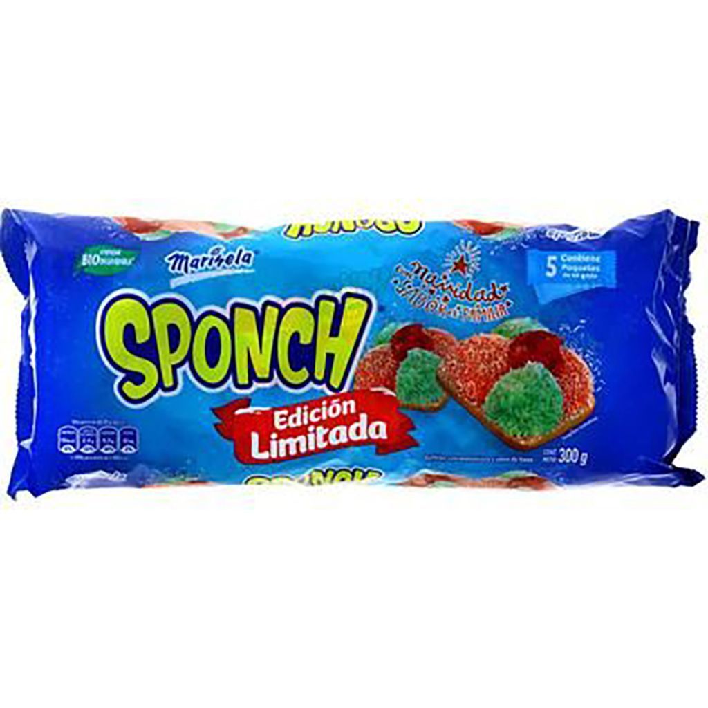 Sponch Navidad 5p 300g