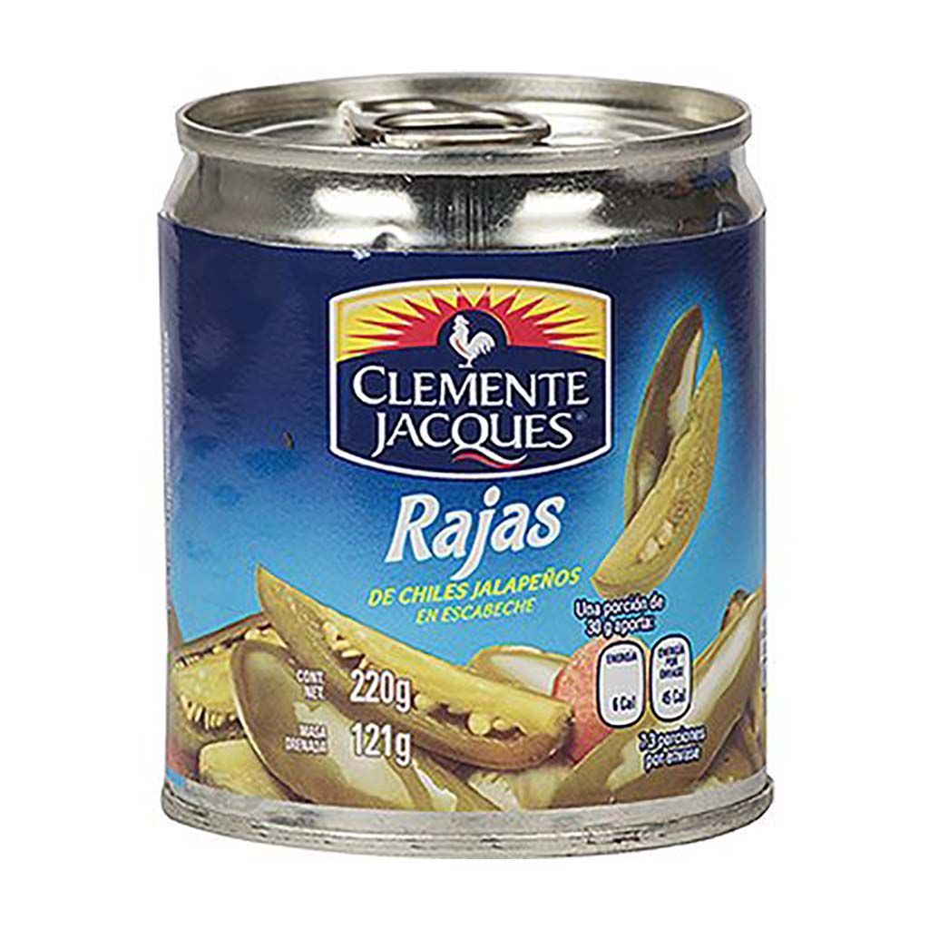 Chile Jalapeño Rajas Ch 220gr