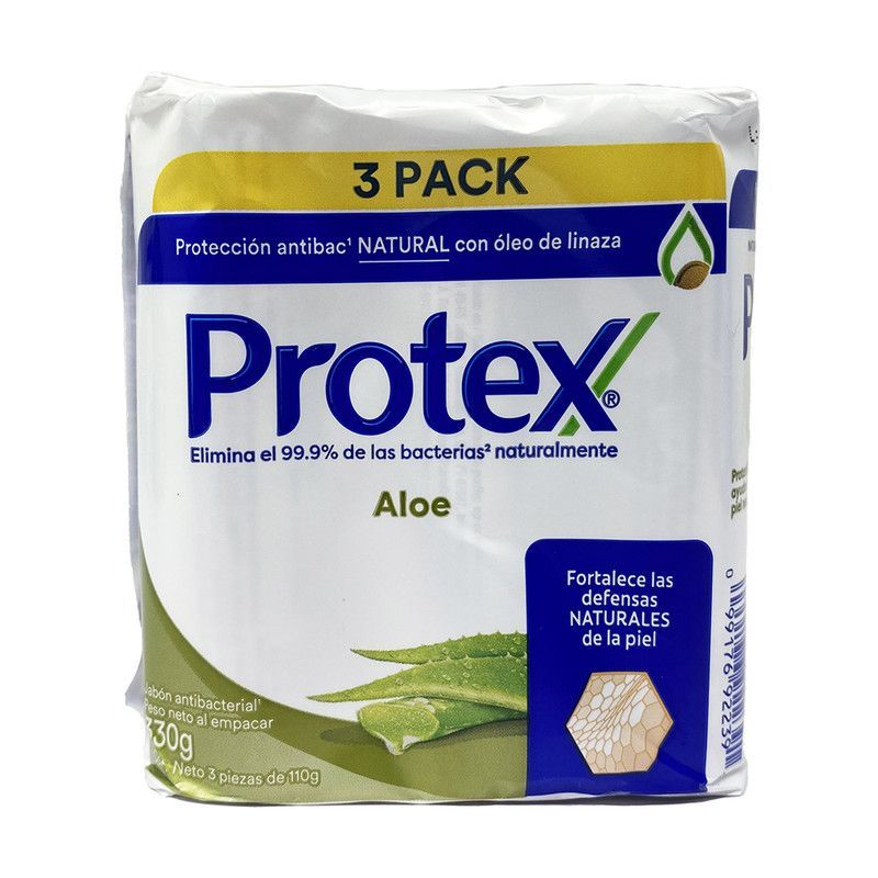 Jabon Toc Protex Aloe 3x110gr