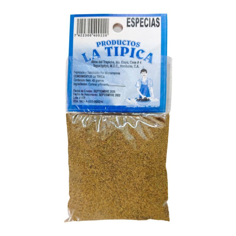 Especias La Tipica E/polvo43g