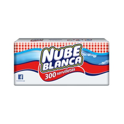 Servilleta Nube Blanca 300u