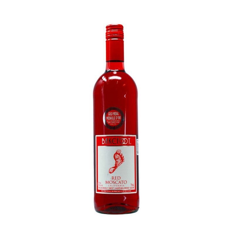 Vino Barefoot Red Moscato750m