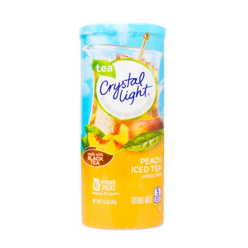 Cryst Light Peach Ice Tea 6und