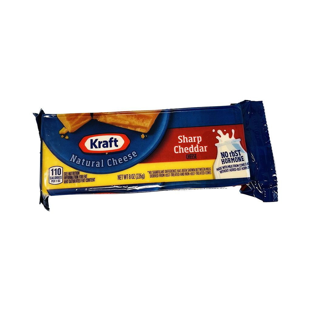 Sharp Cheddar Cheese Kraft 8oz