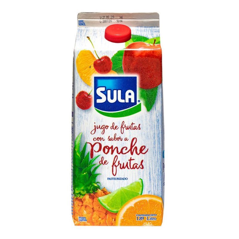 Ponche De Fruta Sula 1/2gl