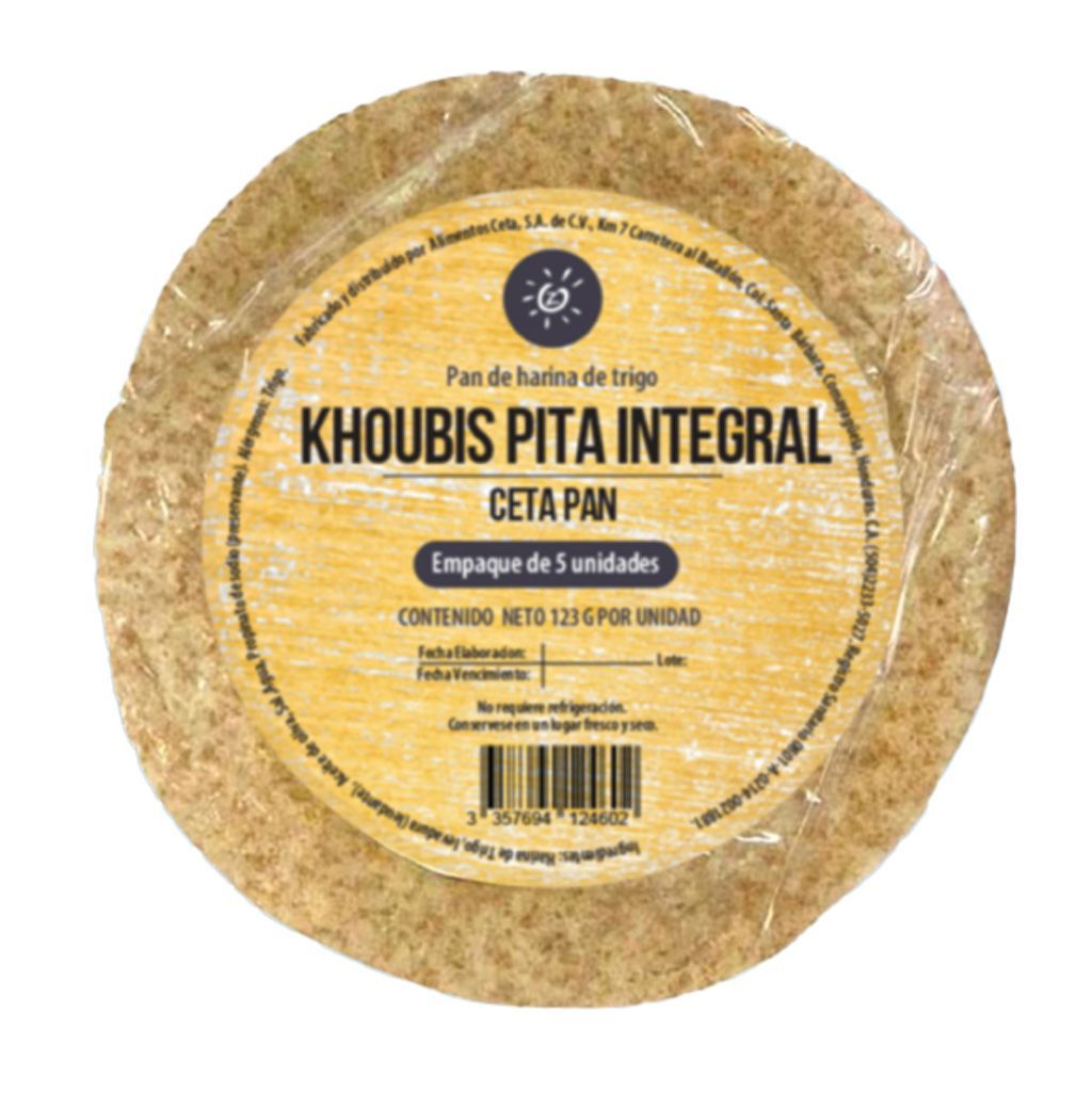Pan Pita Integral 5 U