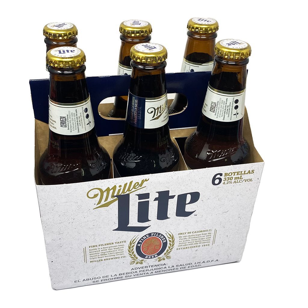 Six Pack Miller Lite 12oz