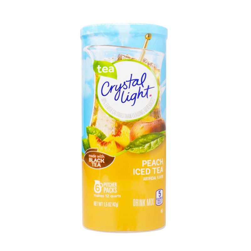 Cryst Light Peach Ice Tea 6und