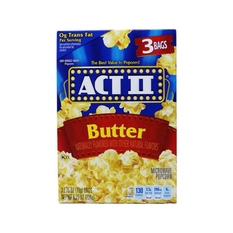Palomita Act Ii Butter 3paq.