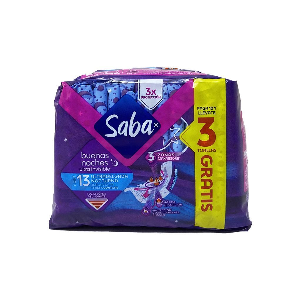 Toalla Saba Ultr Buen Noch 10u