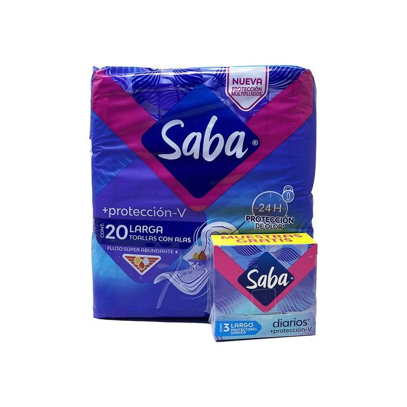 Toalla Saba +protecc-V C/a 20u