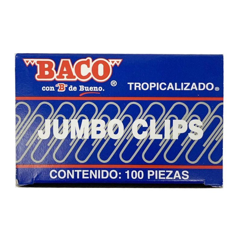 Clip Baco Jumbo Cj-1 Niq.50x10