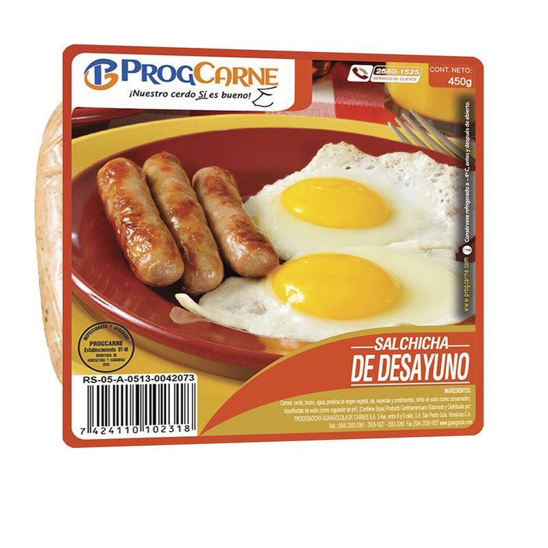 Salchicha Desayuno Progca 450g