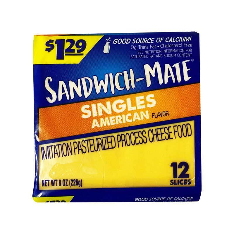 Queso Singles Sandwich-Ma 8 Oz