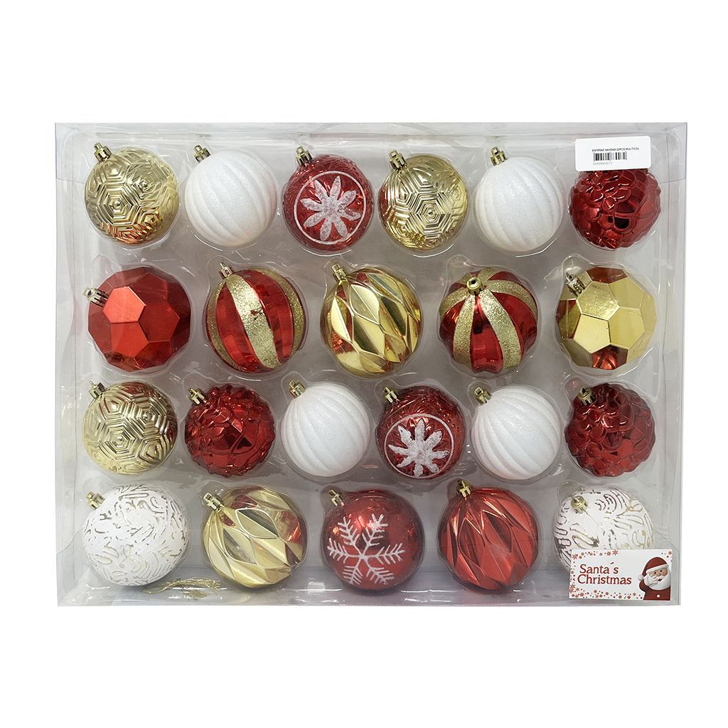 Esferas Navidad 22pcs Multicol