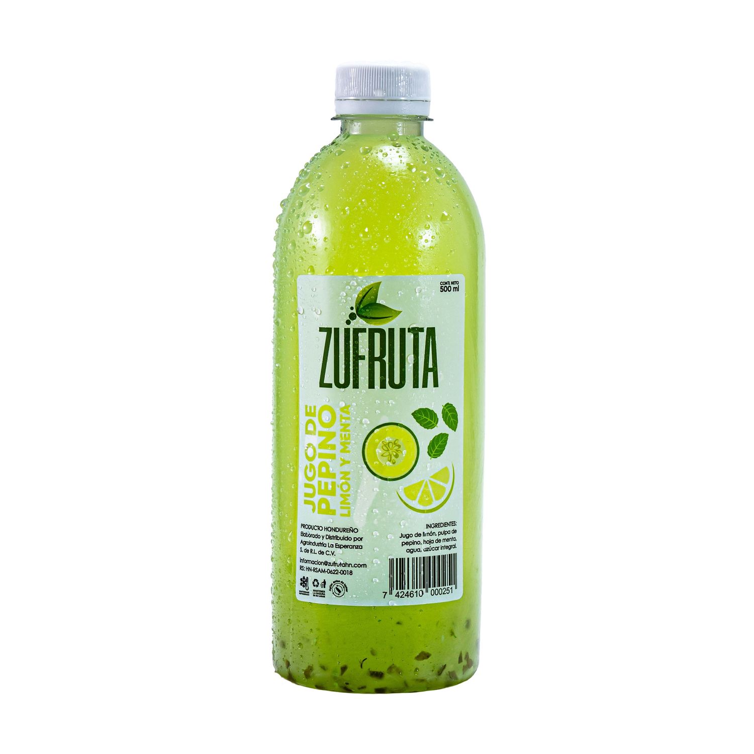 Jugo Pepino+limon+menta 500ml