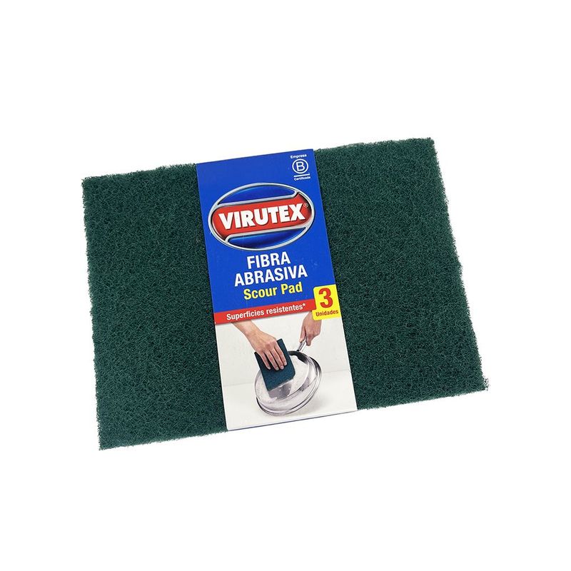 Virutex Fibra Past Verd 3pack