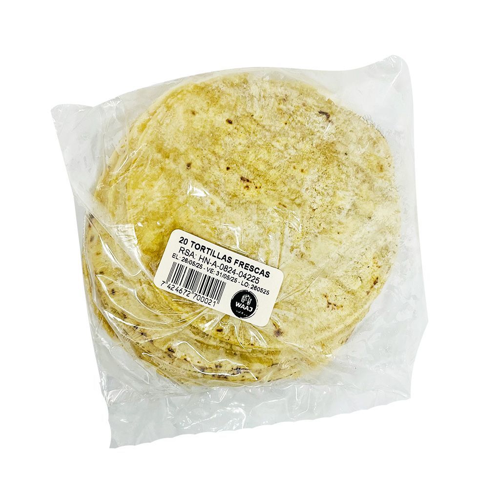 Tortillas Maiz Fresca Waaj 20u