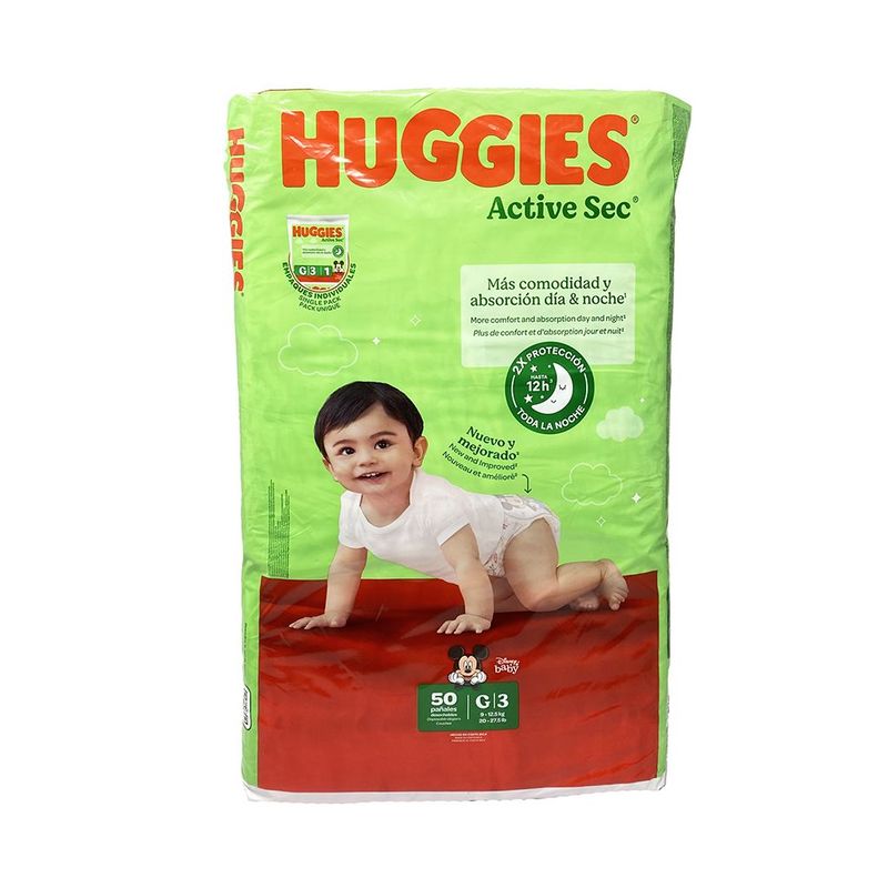 Pañ Hug Actsec G Singlpk 4x50