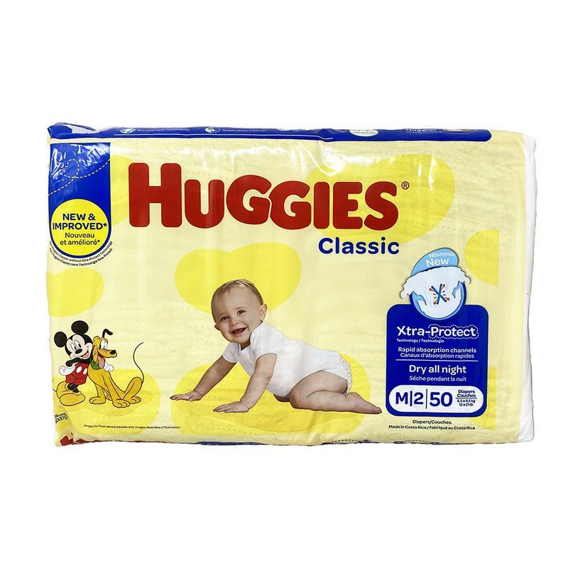 Panal Huggies Clasic M/2 50u