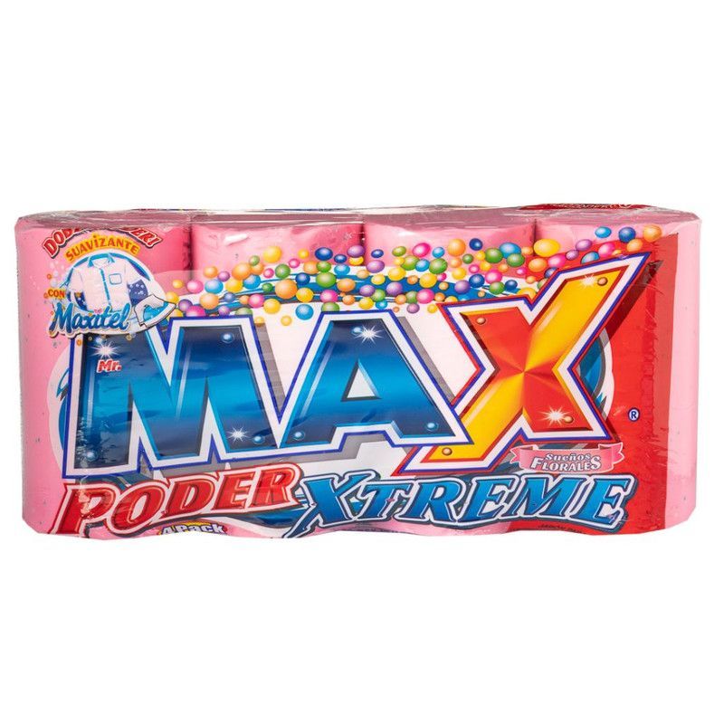 4pk Jabon Max Poder Flor 425g