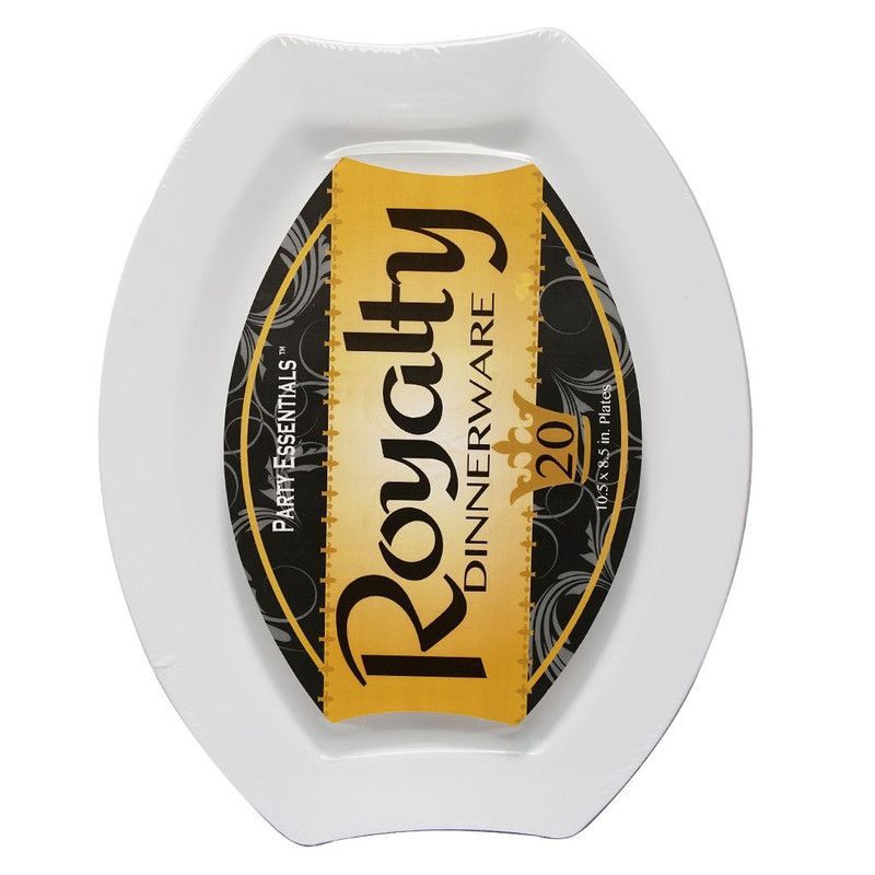 10.5&quot; Royalty Plate White20ct
