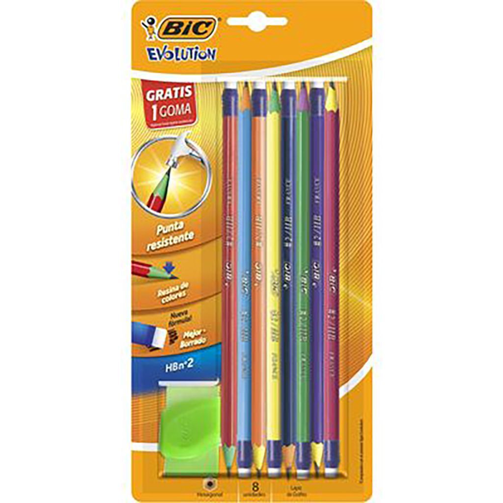 Bic Grafito Evolution Fun Bl8