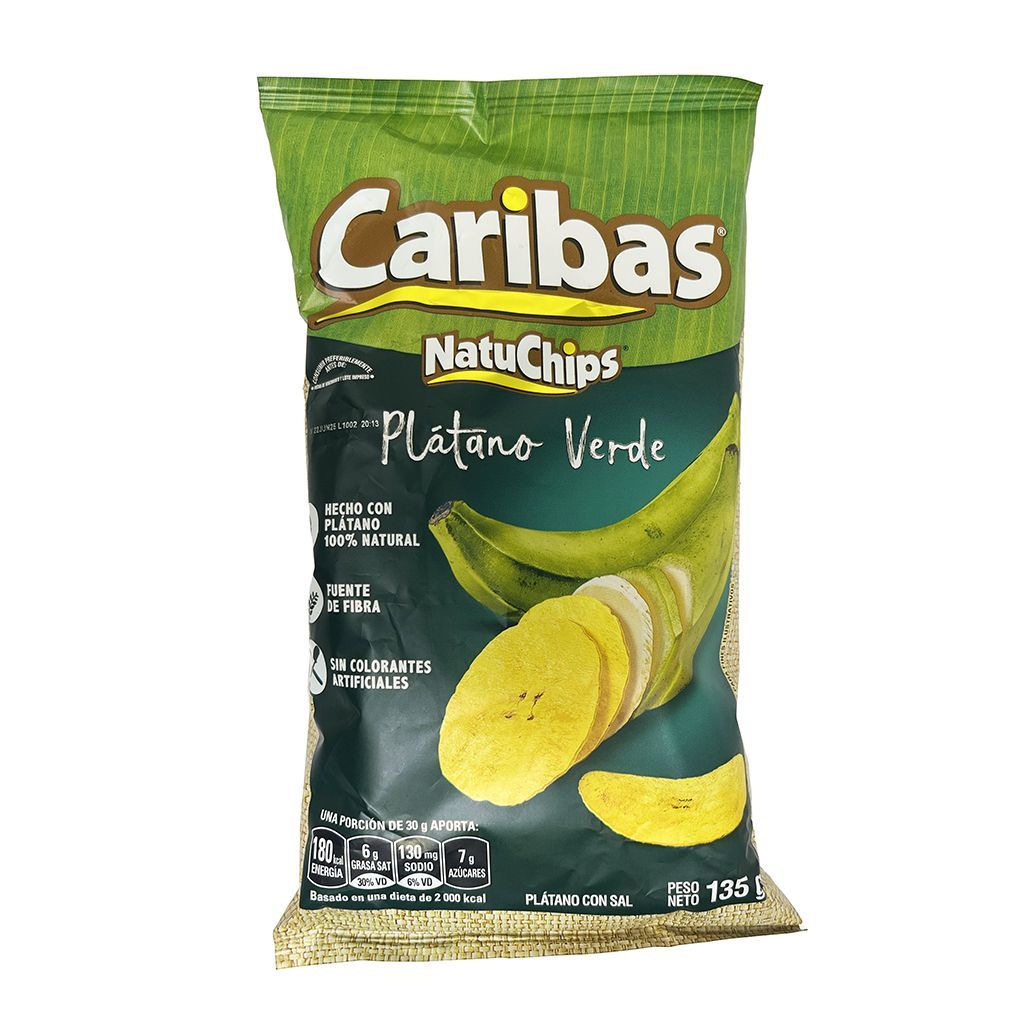 Caribas Natuchips Platano135gr