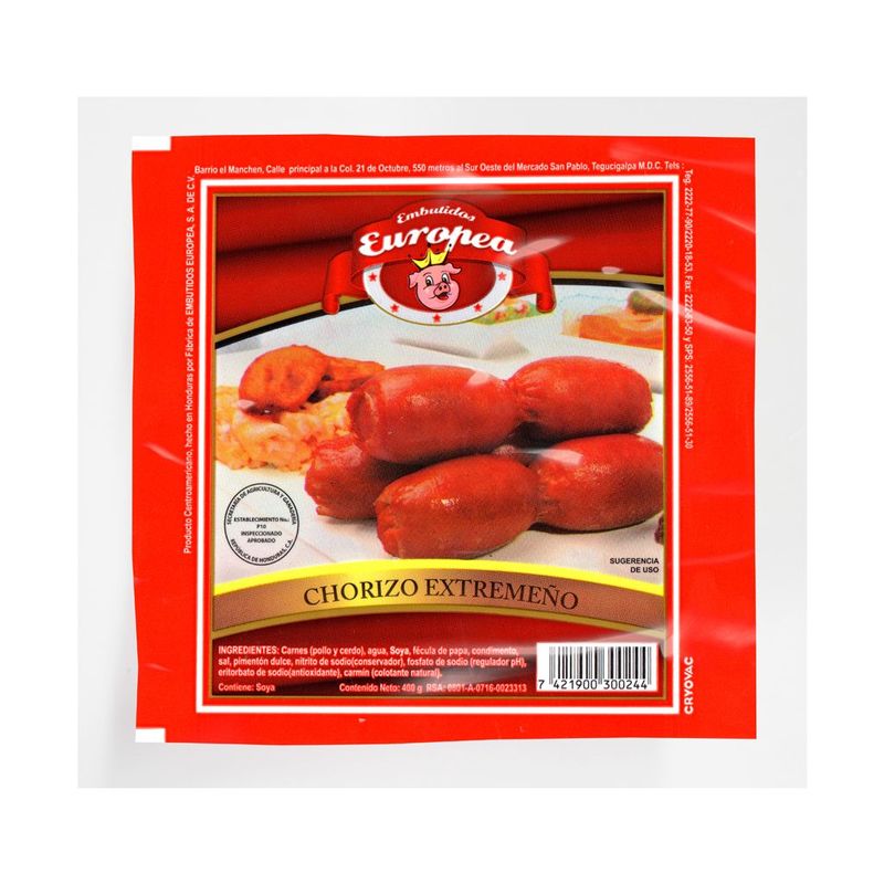 Chorizo Extremeño Europe400grs