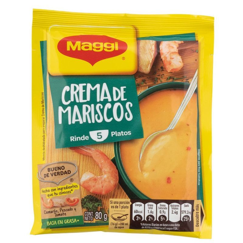 Crema Maggi De Mariscos 80gr